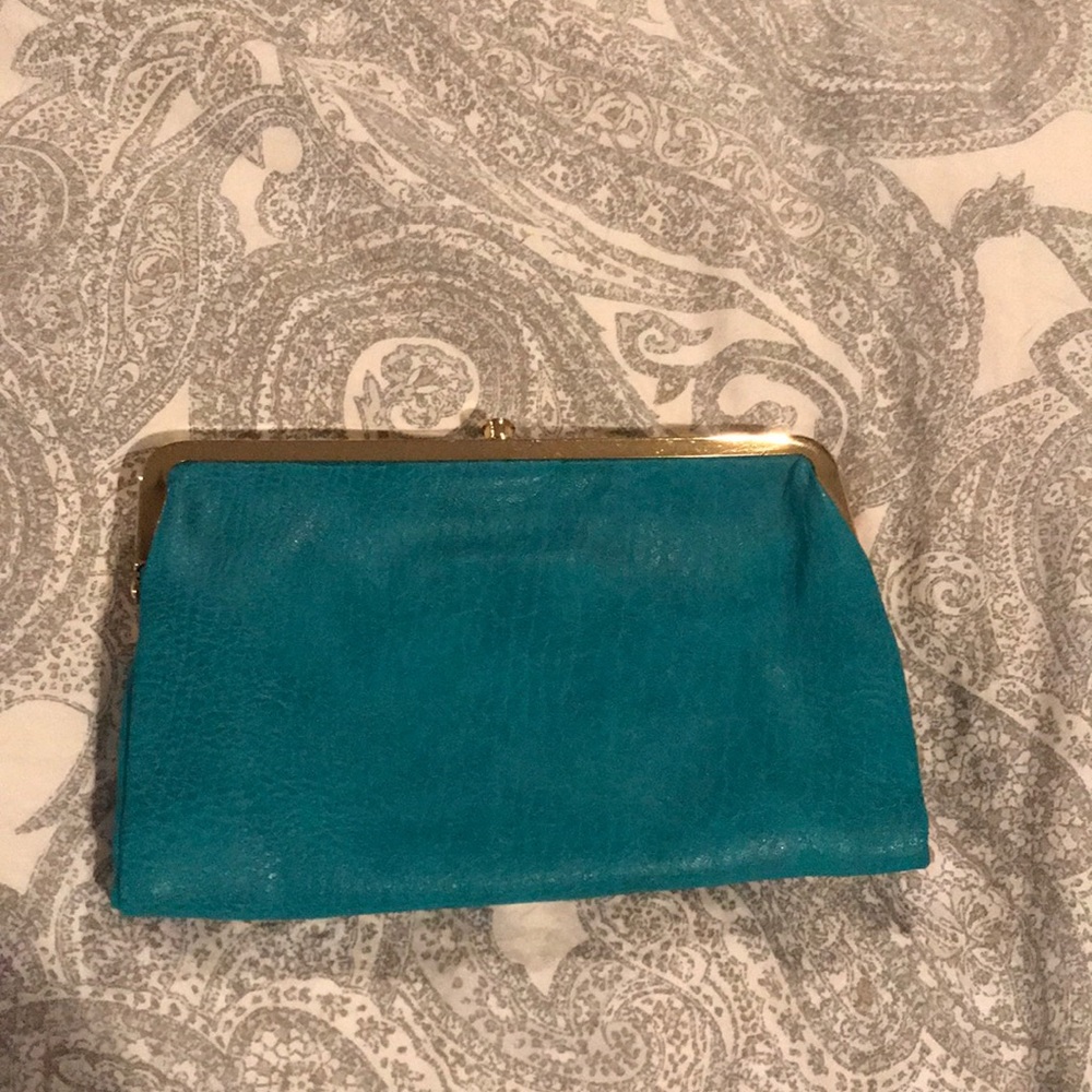 Turquoise clutch
